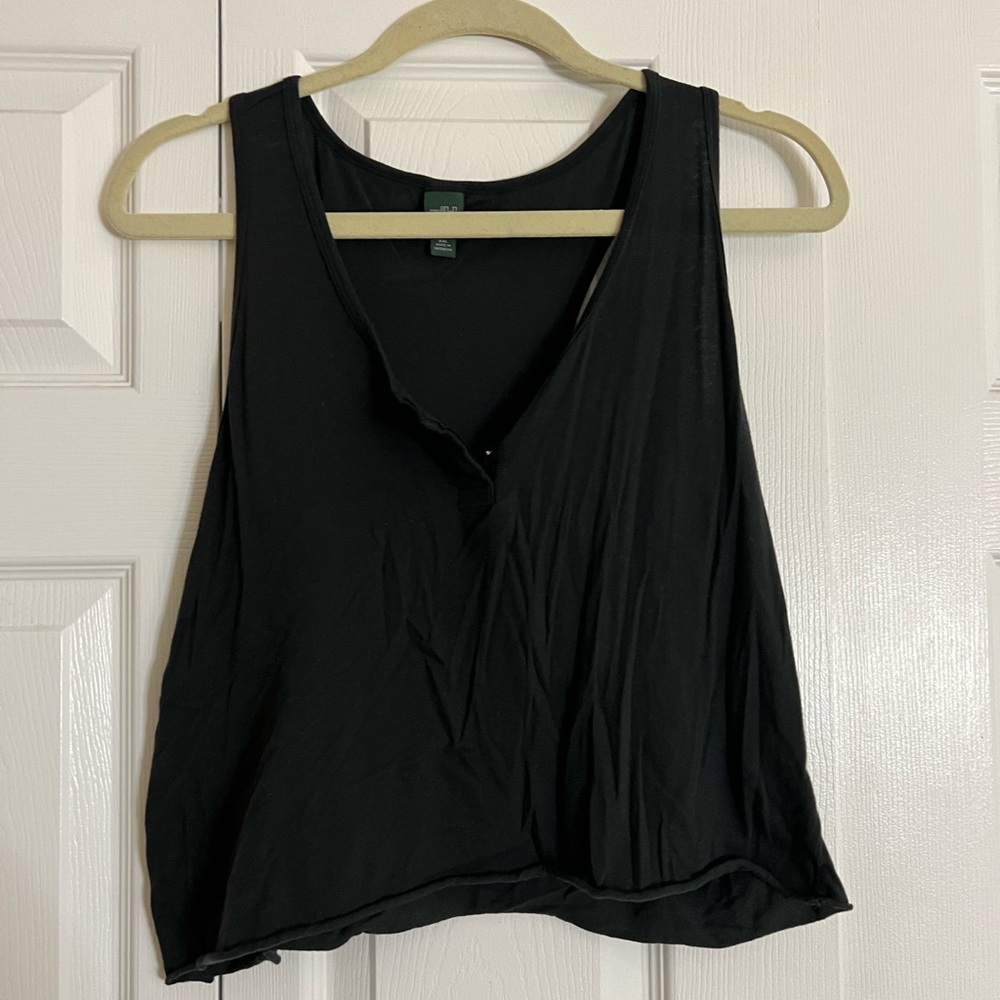 Black tank top